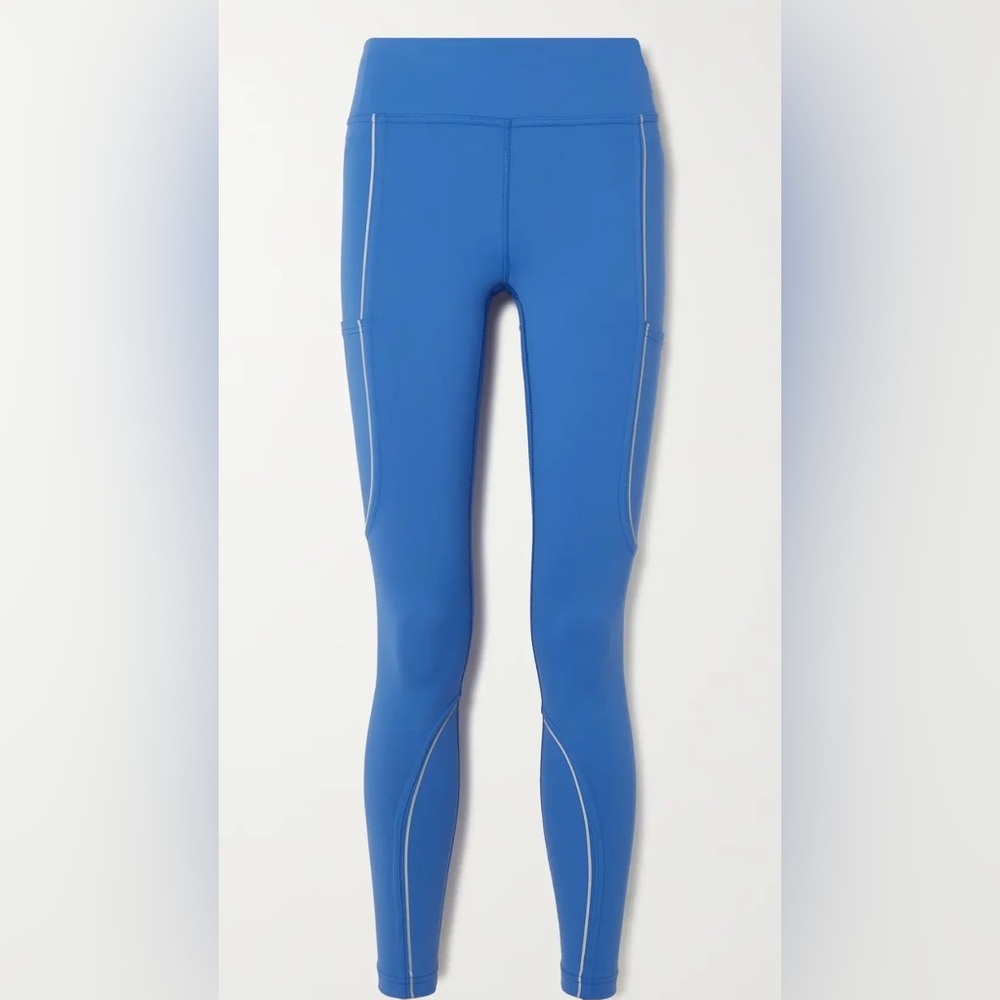 Outdoor Voices FrostKnit 7/8 Pocket Leggings Reflective Blue Size M